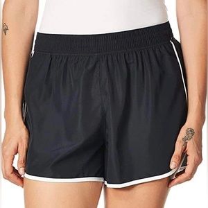Black and white athletic shorts
